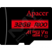 Карт. пам. Apacer microSDHC UHS-I 32GB R100 +SD