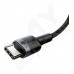 Кабель Baseus Type-C/Type-C 20V 5A 2m (CATKLF-ALG1)чорн/сір Кабель Baseus Type-C/Type-C 20V 5A 2m (CATKLF-ALG1)чорн/сір