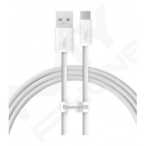 Кабель Baseus USB to Type-C 100W (20V/5A)1m (CALD000602)біл
