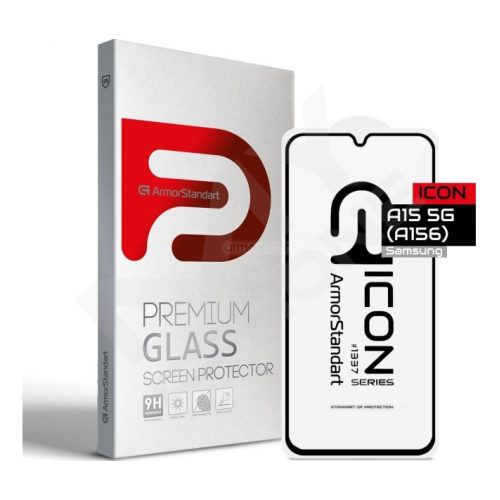 Захисне скло ArmorStandart Samsung A15 Icon чорне(ARM74603)