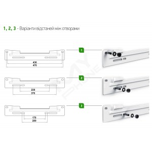 Універсальна монтажна пластина Tesy (7066010)