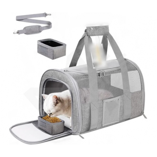 Переноска NN Pet Outdoor Travel Cat Carrier Bag APJ039 Сірий