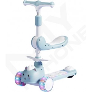 Дитячий самокат-беговел WEIINAI K15 Blue (6948679457487)