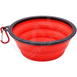 Складна миска для прогул з тваринами duogepet 350Ml Червоний