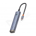 Хаб-адаптер Baseus UltraJoy Series 6-Port HUB AIR Space Grey