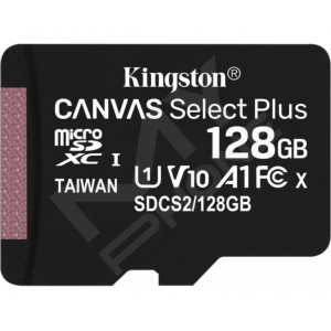 Карт. пам. Kingston microSDXC UHS-I 100R A1 128GB class 10