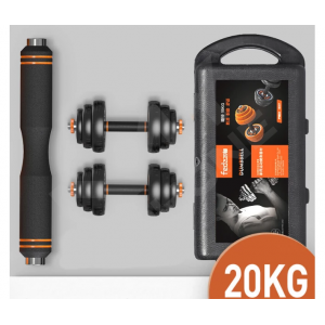 Гантель FED 20 кг чорна