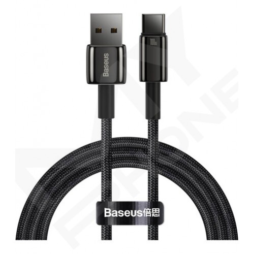 Кабель Baseus USB to Type-C 100W 1m (CAWJ000001) чорний