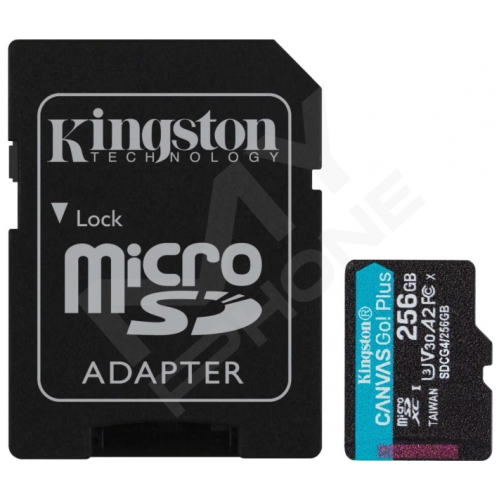 Карт. пам. Kingston microSDXC 256GB Canvas Go Plus Gen4 +ADP