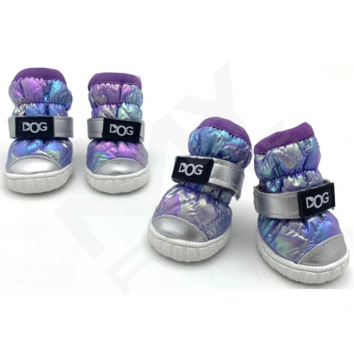 Взуття для собак Pet DOG Teddy shoes розмір M Фіолетовий Взуття для собак Pet DOG Teddy shoes розмір M Фіолетовий