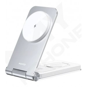 Бездротова зарядка MAXCO 3in1 15W Wireless Charger(MW08)сір.