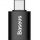 Адаптер Baseus Mini OTG Type-C/USB-A 3.1 (ZJJQ000001)чорн.