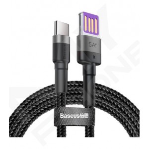 Кабель Baseus USB to Type-C 40W 1m (CATKLF-PG1) сіро/чорн