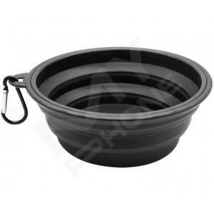 Складна миска для прогул з тваринами duogepet 350Ml Чорний