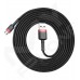 Кабель Baseus USB to Micro 1.5A 2m (CAMKLF-C91) чорн/черв.