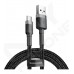 Кабель Baseus Cafule USB Type-C 1м чорно-сірий