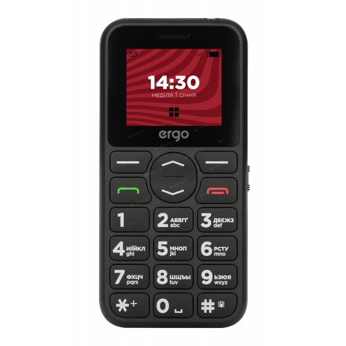 Мобільний телефон ERGO R181 Dual Sim Black (6653747)