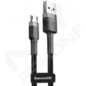 Кабель Baseus Cafule USB Micro 1.5A 2M чорно-сірий