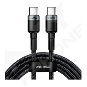 Кабель Baseus Type-C/Type-C 20V 5A 2m (CATKLF-ALG1)чорн/сір